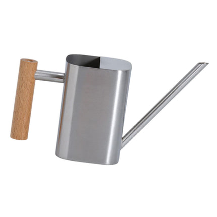 Crofta Watering Can 500ml Stainless Steel with Long Mouth for Outdoor Garden Flower Silver