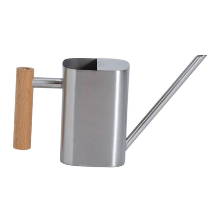 Crofta Watering Can 500ml Stainless Steel with Long Mouth for Outdoor Garden Flower Silver