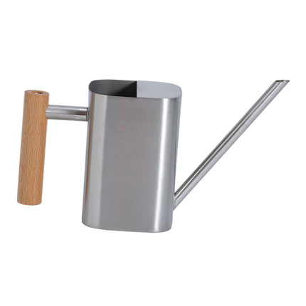 Crofta Watering Can 500ml Stainless Steel with Long Mouth for Outdoor Garden Flower Silver