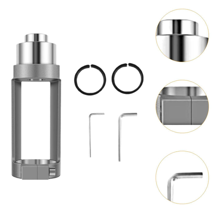 Crofta Square Hole Drill Bit Adapter with Washers and Wrenches Mortising Attachment