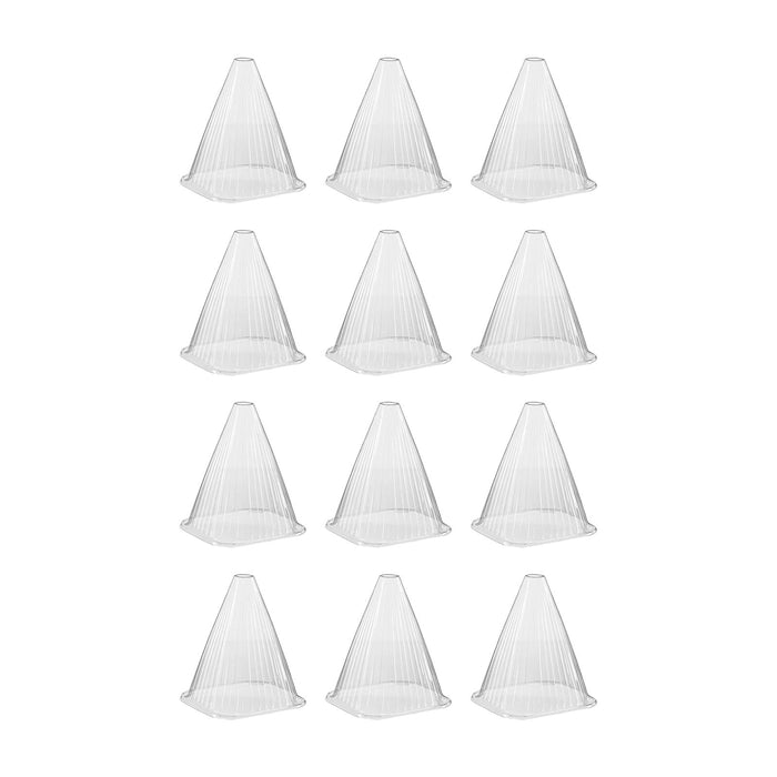 Crofta 12x Plant Bell Covers Winter Vegetable Greenhouse from Animal Garden Cloches Clear without Lids