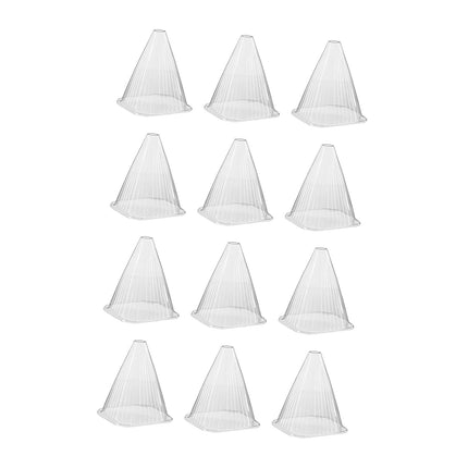 Crofta 12x Plant Bell Covers Winter Vegetable Greenhouse from Animal Garden Cloches Clear without Lids