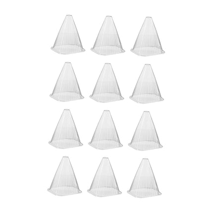 Crofta 12x Plant Bell Covers Winter Vegetable Greenhouse from Animal Garden Cloches Clear without Lids