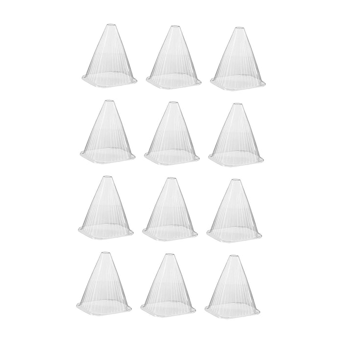 Crofta 12x Plant Bell Covers Winter Vegetable Greenhouse from Animal Garden Cloches Clear without Lids