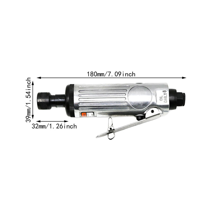 Crofta 1/4 inch Air Die Grinder Straight Pneumatic Grinder for Deburring Chamfering