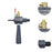 Crofta Electric Drill Water Drilling Tool Easy to Use Drill Head Adapter Spare Part M14