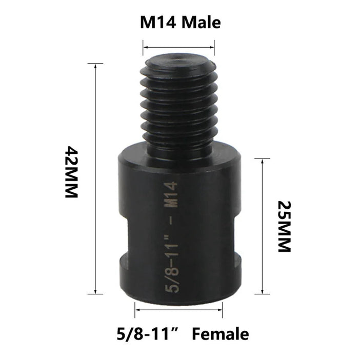 Crofta M14 Male Thread Adapter for Angle Grinder Hardware Parts Accessory Connector Style B