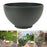 Crofta Garden Bowl Planter Bonsai Water Plant Pot for Garden Outdoor Indoor Balcony 30cm Dark Grey