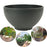 Crofta Garden Bowl Planter Bonsai Water Plant Pot for Garden Outdoor Indoor Balcony 30cm Dark Grey