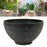 Crofta Garden Bowl Planter Bonsai Water Plant Pot for Garden Outdoor Indoor Balcony 30cm With Point Dark Grey