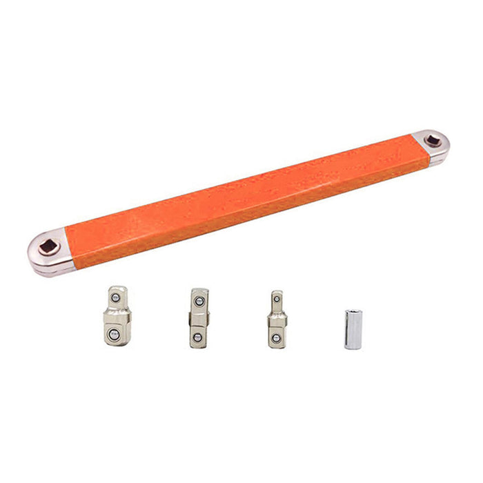 Crofta Tight Reach Extension Wrench 15 inch Wrench Extender Steel Extension Wrench orange