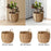 Crofta Woven Planter Basket Ornament Plant Container for Office Yard Indoor Outdoor 25cmx25cmx23cm