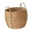 Crofta Woven Planter Basket Ornament Plant Container for Office Yard Indoor Outdoor 25cmx25cmx23cm