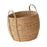 Crofta Woven Planter Basket Ornament Plant Container for Office Yard Indoor Outdoor 25cmx25cmx23cm