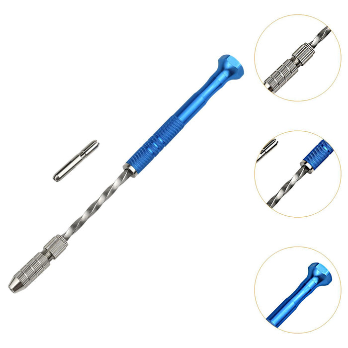 Crofta Semi Automatic Spiral Hand Drill Manual Hand Drill for Model Clay DIY Crafts