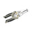 Crofta Wire Stripper Ergonomic Wire Crimping Tool for Wire Cutting Crimping Pulling Silver