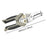 Crofta Wire Stripper Ergonomic Wire Crimping Tool for Wire Cutting Crimping Pulling Silver