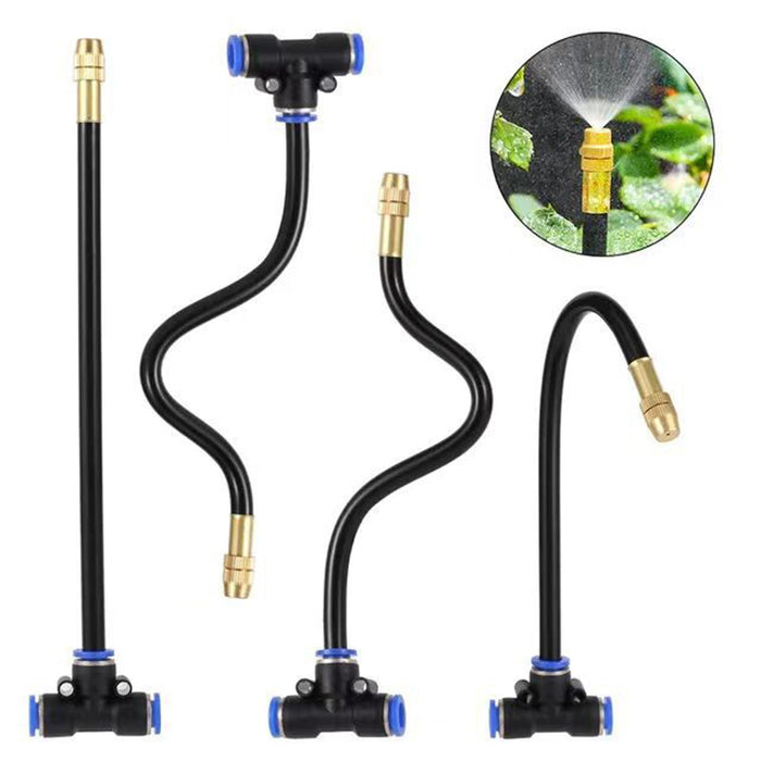 Crofta Misting System Self Watering System Greenhouse Farm Automatic Irrigation Kit 5m PE Hose