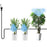 Crofta Misting System Self Watering System Greenhouse Farm Automatic Irrigation Kit 5m PE Hose