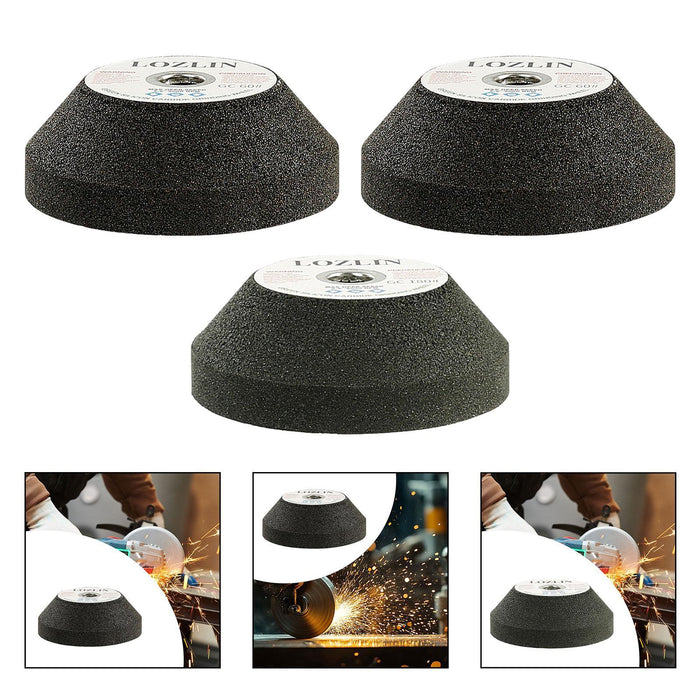 Crofta Grinding Stone Wheel Angle Grinder Accessories for Concrete Deburring Marble 60 Grits