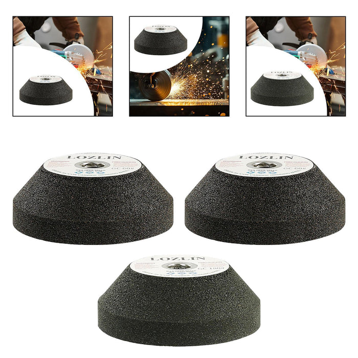 Crofta Grinding Stone Wheel Angle Grinder Accessories for Concrete Deburring Marble 60 Grits