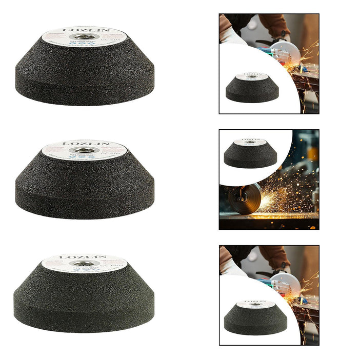 Crofta Grinding Stone Wheel Angle Grinder Accessories for Concrete Deburring Marble 60 Grits