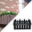 Crofta Flower Pot Holder Planter Stand Decorative Window Box for Porch Office Fence Black