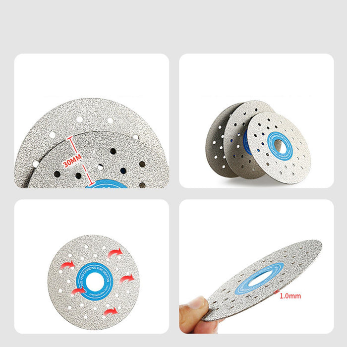 Crofta Angle Grinder Diamond Cutting Wheel Emery Cut Off Disc for Marble Slate Tile