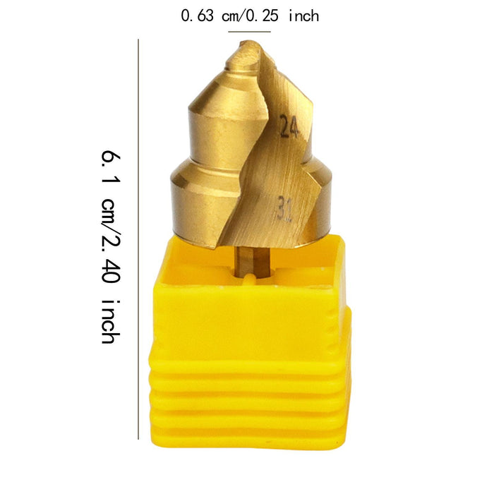 Crofta Ppr Lifting Stepped Drill Professional Replacement Quick Change Reamer Drill 32 mm