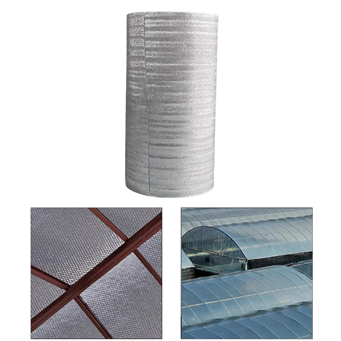 Crofta 16.4 Feet Reflective Insulation Roll for Fruit, Snack, Food Window, RV, Roof 25cmx500cm