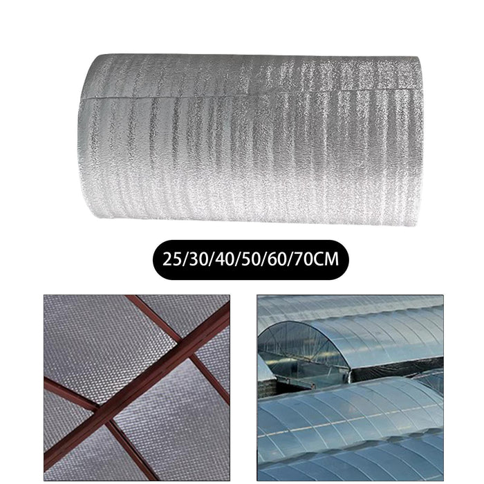 Crofta 16.4 Feet Reflective Insulation Roll for Fruit, Snack, Food Window, RV, Roof 25cmx500cm