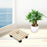 Crofta Wooden Plant Stand Square Rolling Plant Stand for Garden Balcony Living Room Wood