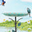 Crofta Birdfeeder with Metal Stake Bird Bath for Yard Outdoor Garden Lawn