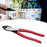 Crofta Wire Crimper Electricians Pliers Comfortable Grip Wire Crimping Cutting Tool Red