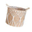 Crofta Woven Planter Basket Crafts with Handles Storage Bin for Picnic Plant Flower