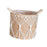 Crofta Woven Planter Basket Crafts with Handles Storage Bin for Picnic Plant Flower