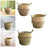 Crofta Storage Basket Flowerpot Woven Plant Basket for Living Room Farmhouse Office 16cmx16cm