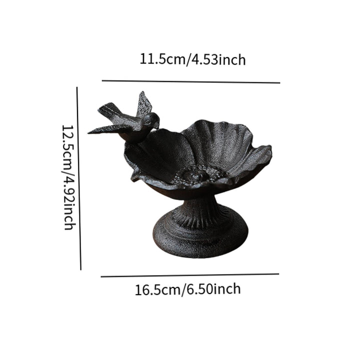 Crofta Garden Bird Bath Bowl Decorative Birdbath Decorative Gift Flower Bird Feeder