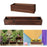 Crofta Rectangle Versatile Wooden Planter Box for Yard Indoor, Outdoor Plants Shelf 40cmx14cmx8cm