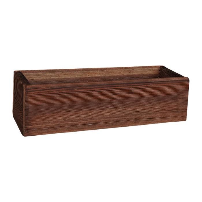 Crofta Rectangle Versatile Wooden Planter Box for Yard Indoor, Outdoor Plants Shelf 40cmx14cmx8cm