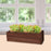 Crofta Rectangle Versatile Wooden Planter Box for Yard Indoor, Outdoor Plants Shelf 40cmx14cmx8cm