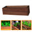 Crofta Rectangle Versatile Wooden Planter Box for Yard Indoor, Outdoor Plants Shelf 40cmx14cmx8cm