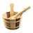 Crofta Wood Sauna Bucket and Ladle Portable Large Capacity for Bathroom Hotel Sauna