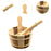 Crofta Wood Sauna Bucket and Ladle Portable Large Capacity for Bathroom Hotel Sauna