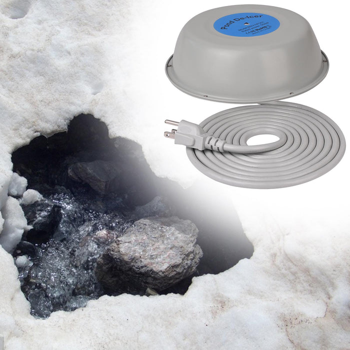 Crofta Winter Outdoor Pond Heater Thermostatically Controlled Pond Deicer for Patio 500 W