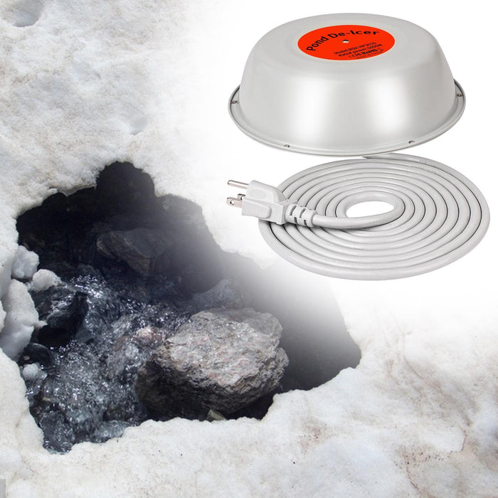 Crofta Winter Outdoor Pond Heater Thermostatically Controlled Pond Deicer for Patio 1000 W