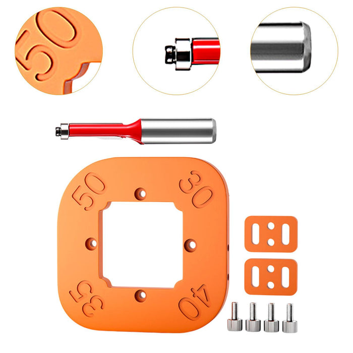 Crofta Woodworking Tool Router Corner Radius Template Compact Round Corner Template Set B