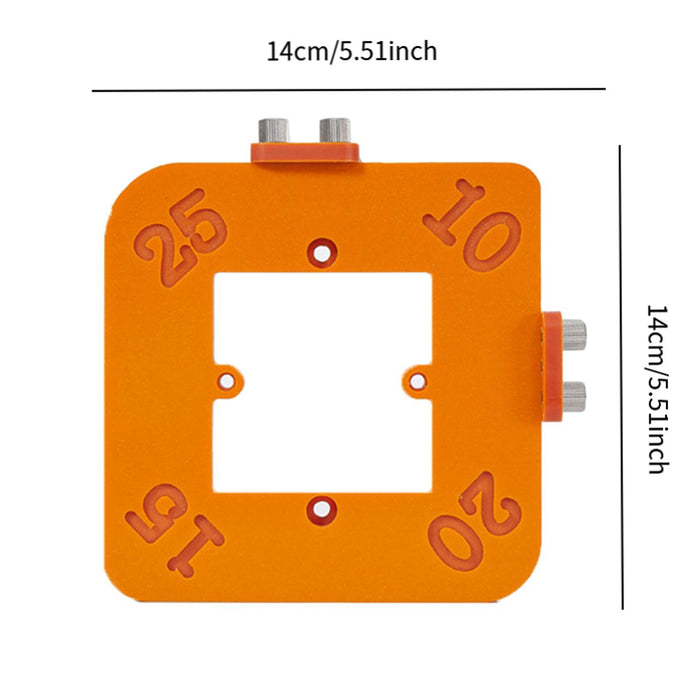 Crofta Woodworking Round Corner Radius Template Trimming Tool Round Corner Template R10 to 25