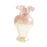 Crofta Glass Flower Vase Desk Living Room Decorative Vase Hydroponic Vase for Plant Pink Light Yellow