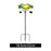 Crofta Metal Bird Bath Bird Lovers Present Bird Feeder for Courtyard Outdoors Patio 18.5cmx86cm